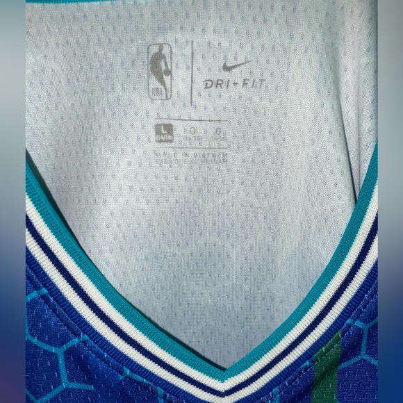 2021-22 Nike NBA Charlotte Hornets LaMelo Ball City Edition Jersey #2 Youth-L - Picture 5 of 5